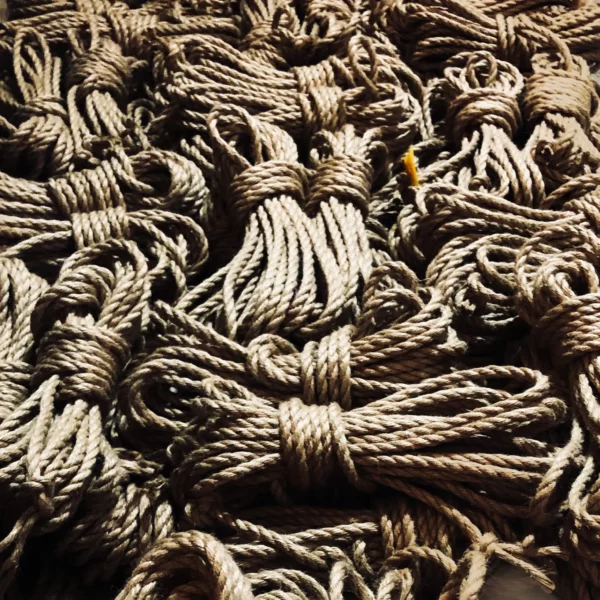 corde de jute ogawa brute couleur naturelle, non préparée